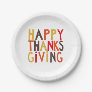 Happy Thanksgiving! Paper Plate