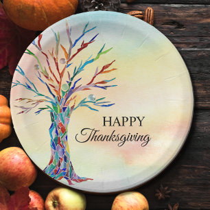 Happy Thanksgiving Paper Plate