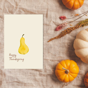 Happy Thanksgiving Pear Greeting Card Download