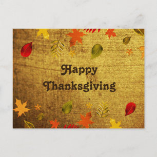 Happy Thanksgiving ,Personalised Postcard