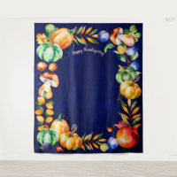 Happy Thanksgiving  Photo Backdrop Fall Harvest