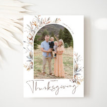 Happy Thanksgiving Photo Card
