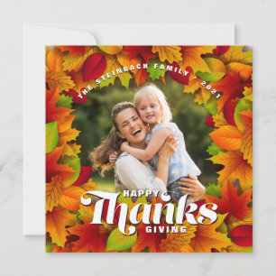 Happy Thanksgiving Photo Greeting Card