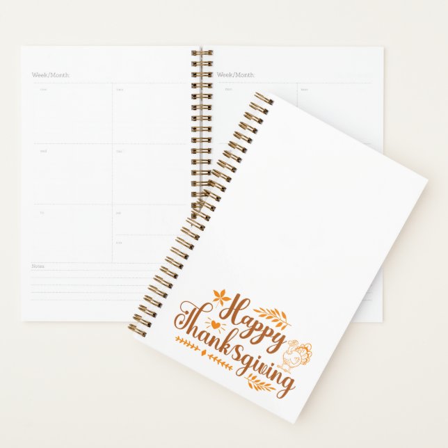 Happy Thanksgiving Planner (Display)
