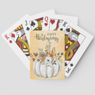 Happy Thanksgiving Playing Cards