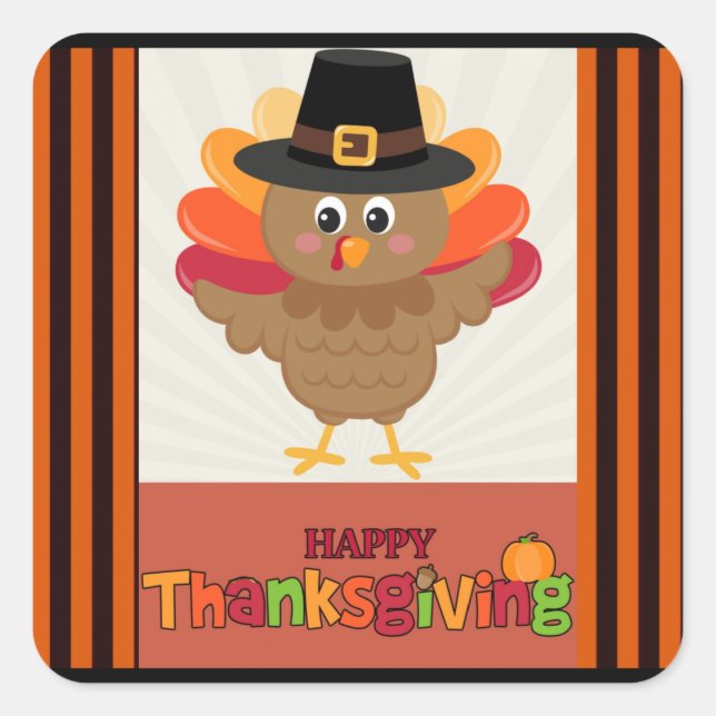 Happy Thanksgiving, popular design, Oval Sticker (Front)