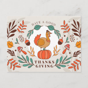 Happy Thanksgiving Postcard