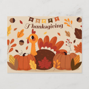 Happy Thanksgiving Postcard