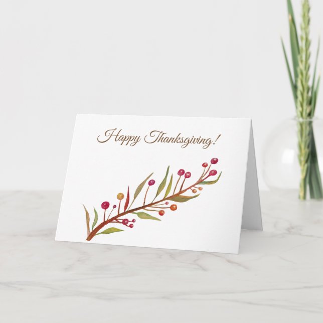 Happy Thanksgiving Postcard (Front)