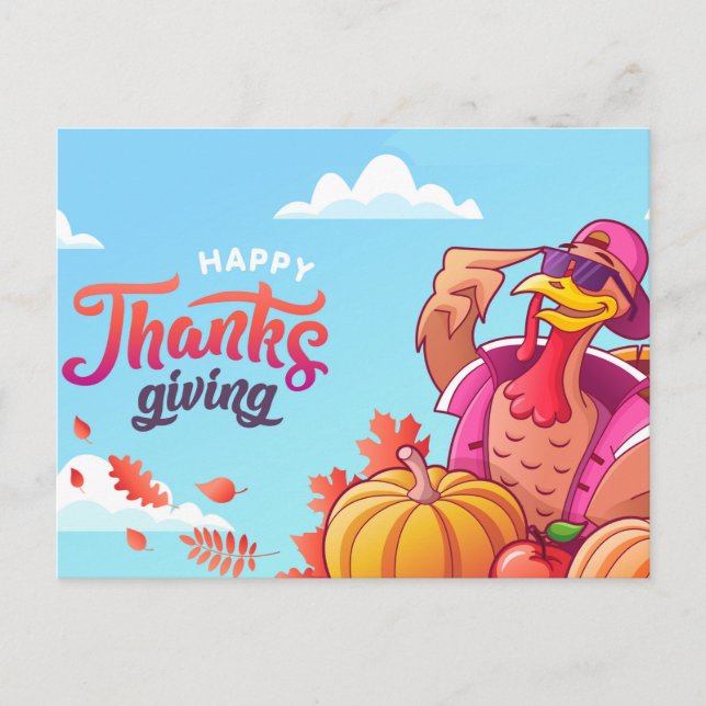 Happy Thanksgiving  Postcard (Front)
