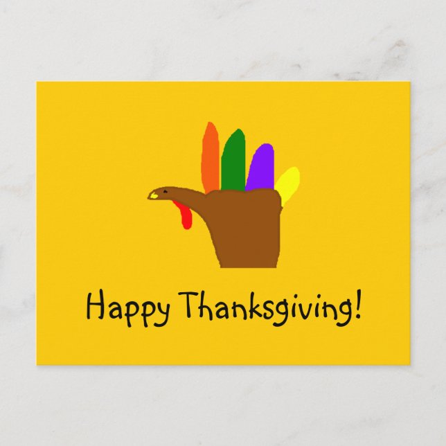 Happy Thanksgiving! - postcard (Front)