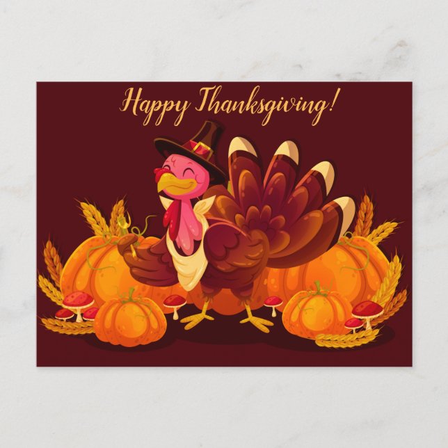 Happy Thanksgiving Postcard (Front)