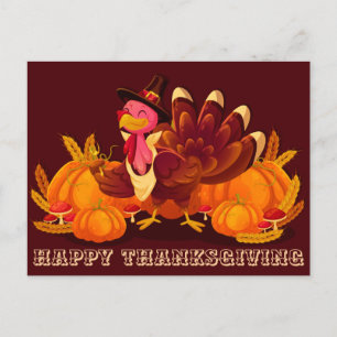 Happy Thanksgiving Postcard