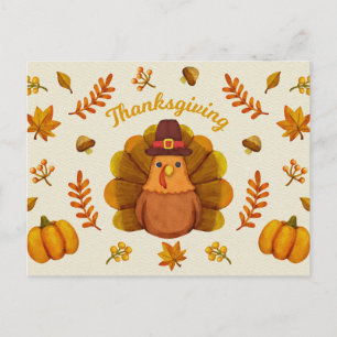 Happy Thanksgiving Postcard