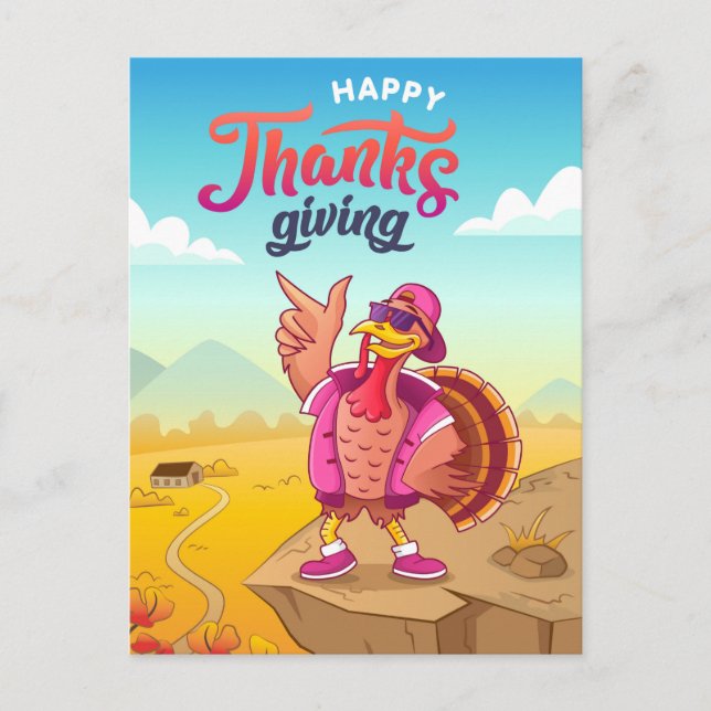 Happy Thanksgiving  Postcard (Front)