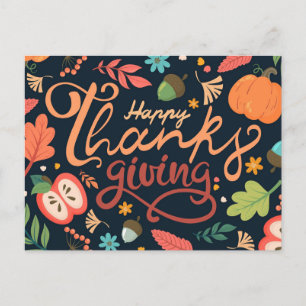 Happy Thanksgiving Postcard