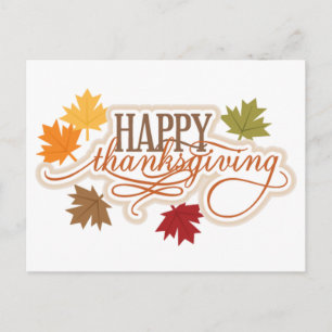 Happy Thanksgiving Postcard