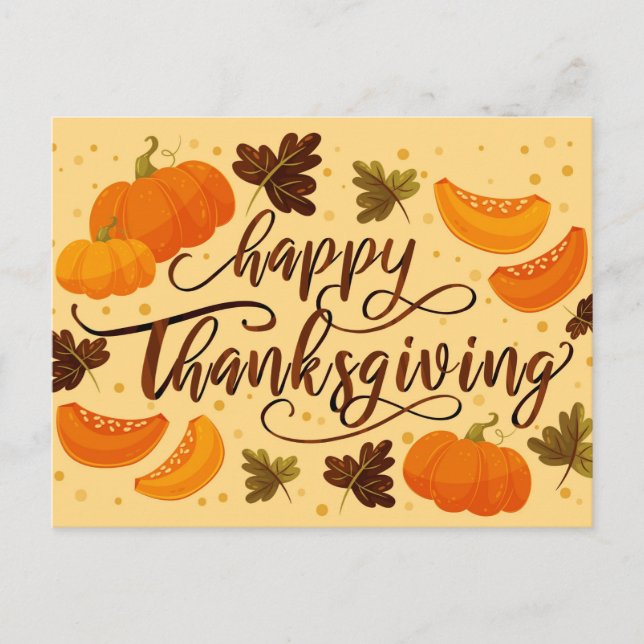Happy Thanksgiving  Postcard (Front)