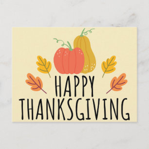 HAPPY THANKSGIVING POSTCARD