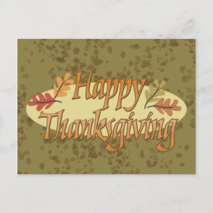 Happy Thanksgiving Postcard