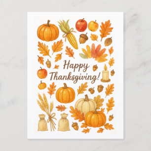 Happy Thanksgiving Postcard