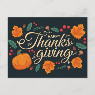 Happy Thanksgiving Postcard