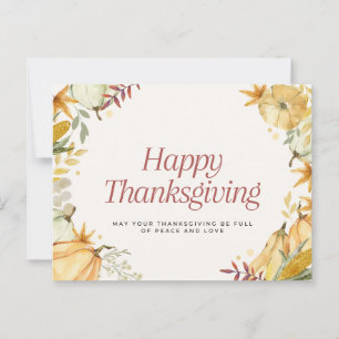 Happy thanksgiving postcard