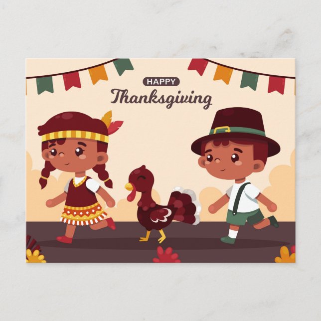 Happy Thanksgiving Postcard (Front)