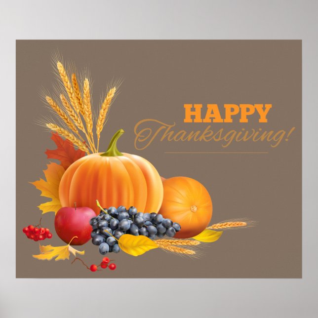 Happy Thanksgiving Poster (Front)