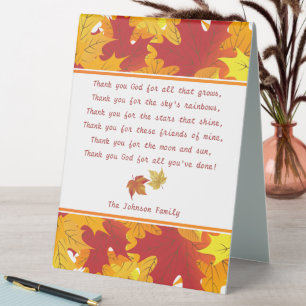 Happy Thanksgiving Prayer Personalised