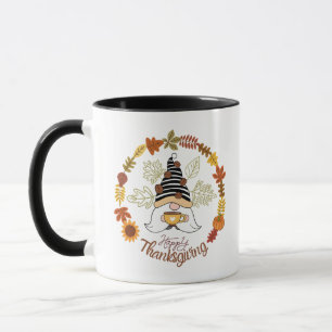 Happy Thanksgiving Pumpkin Gnome Coffee Autum mood Mug
