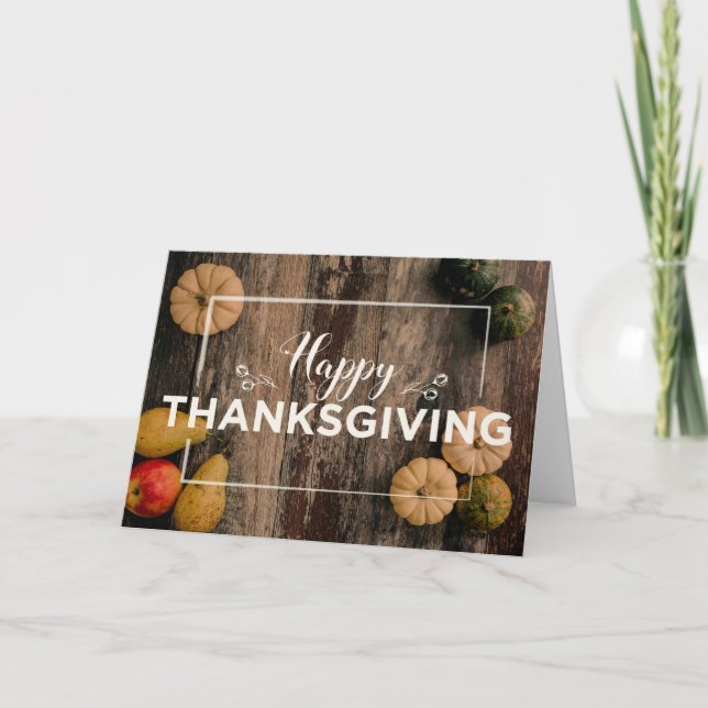 Happy Thanksgiving pumpkins Card (Front)