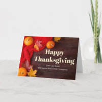 Happy Thanksgiving Pumpkins Customised Business