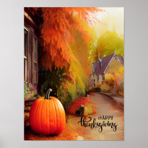 Happy Thanksgiving Quiet Life at Countryside  Poster