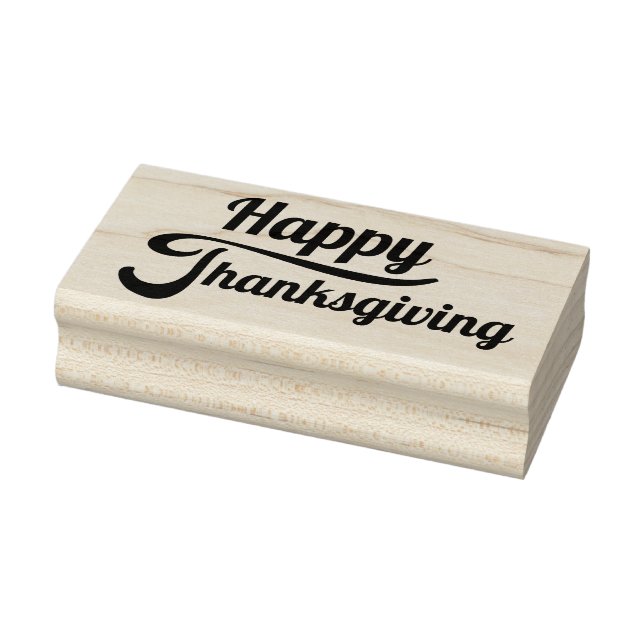 Happy Thanksgiving Rubber Stamp (Stamp)