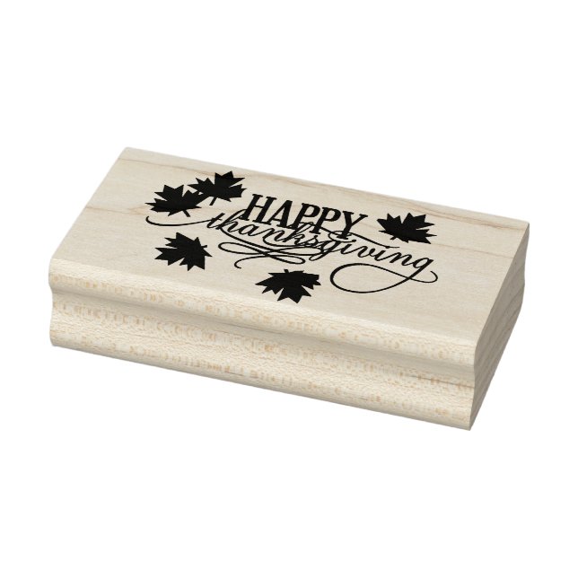 Happy Thanksgiving Rubber Stamp (Stamp)