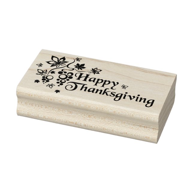 Happy Thanksgiving Rubber Stamp (Stamp)