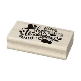 Happy Thanksgiving Rubber Stamp