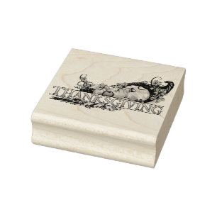 Happy Thanksgiving Rubber Stamp