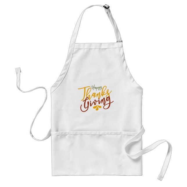 Happy Thanksgiving Saying Gift Standard Apron (Front)