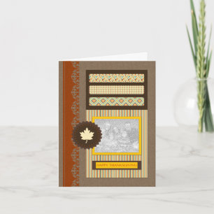 happy thanksgiving (scrapbook) holiday card