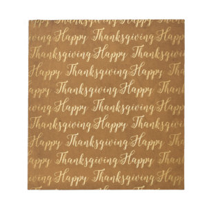 Happy Thanksgiving scripture Notepad