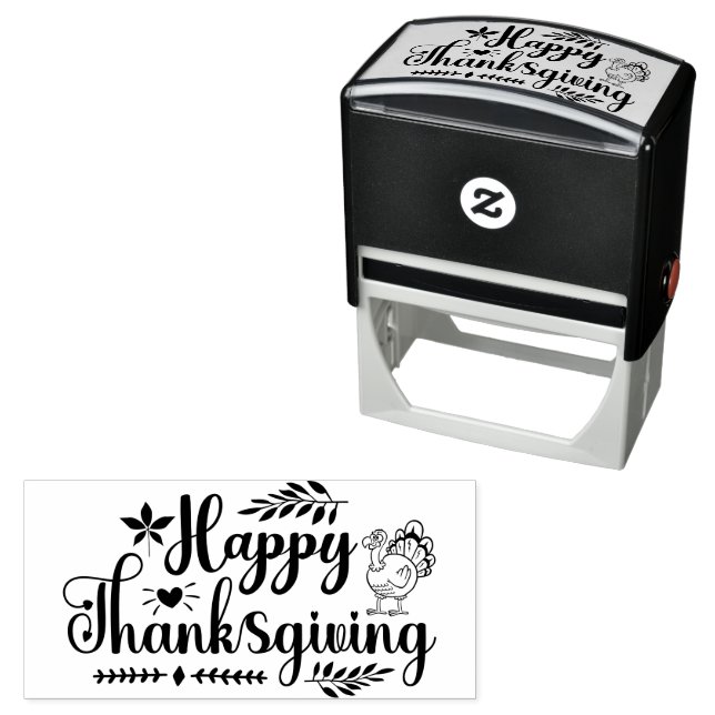 Happy Thanksgiving Self-inking Stamp (In Situ)