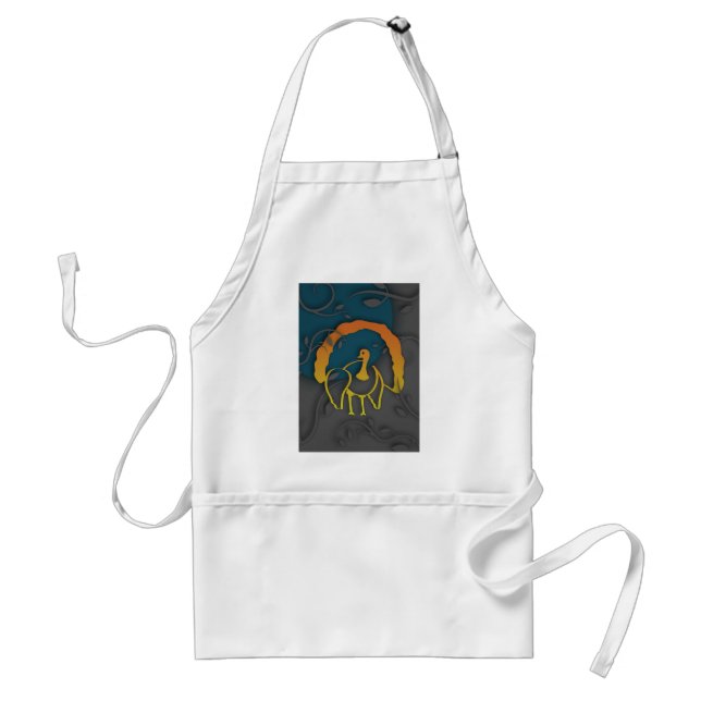 Happy Thanksgiving Shadow Turkey Standard Apron (Front)