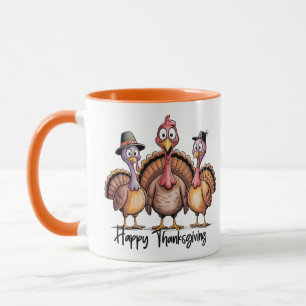 Happy Thanksgiving Shirt Fall Holiday Turkey Day Mug