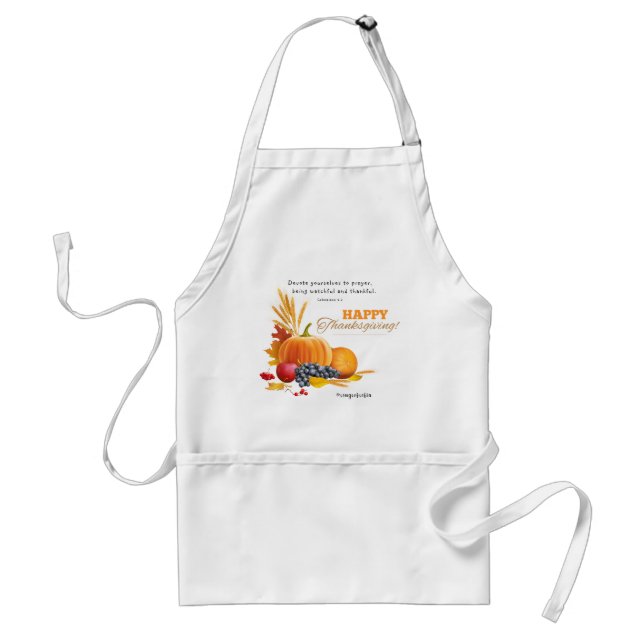 Happy thanksgiving standard apron (Front)