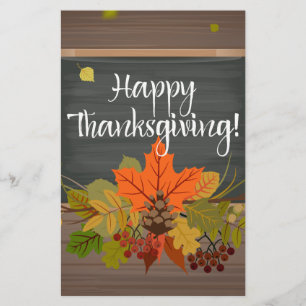 happy thanksgiving stationery