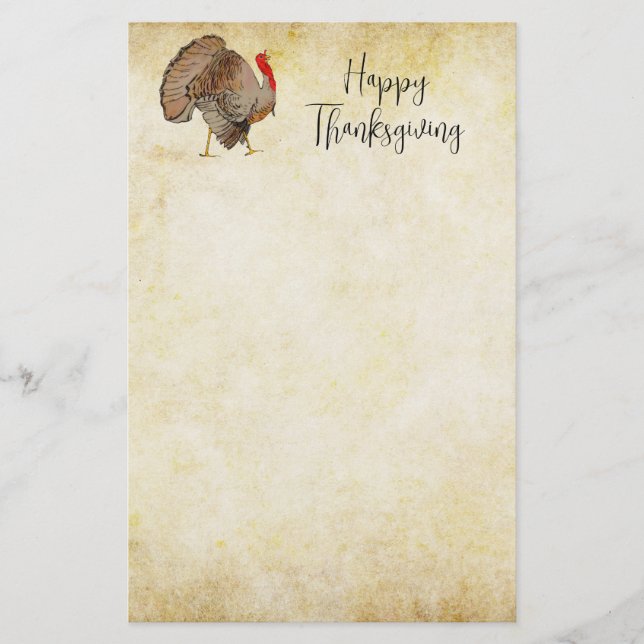 Happy Thanksgiving Stationery (Front)