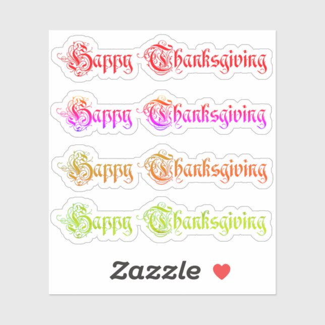 happy thanksgiving sticker (Sheet)