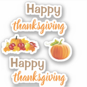 Happy thanksgiving Stickers